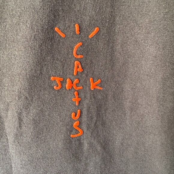 FW20 Travis Scott Cactus Jack CJ Japan Digital Girl Pepper Brown T-Shirt LARGE - Picture 3 of 4